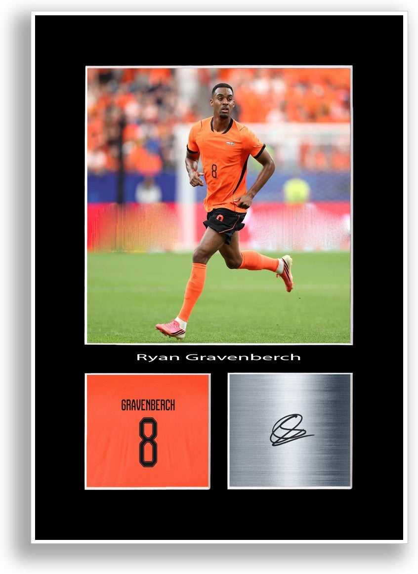 Ryan Gravenberch Netherlands 2026 Poster Signed Print Wall Art