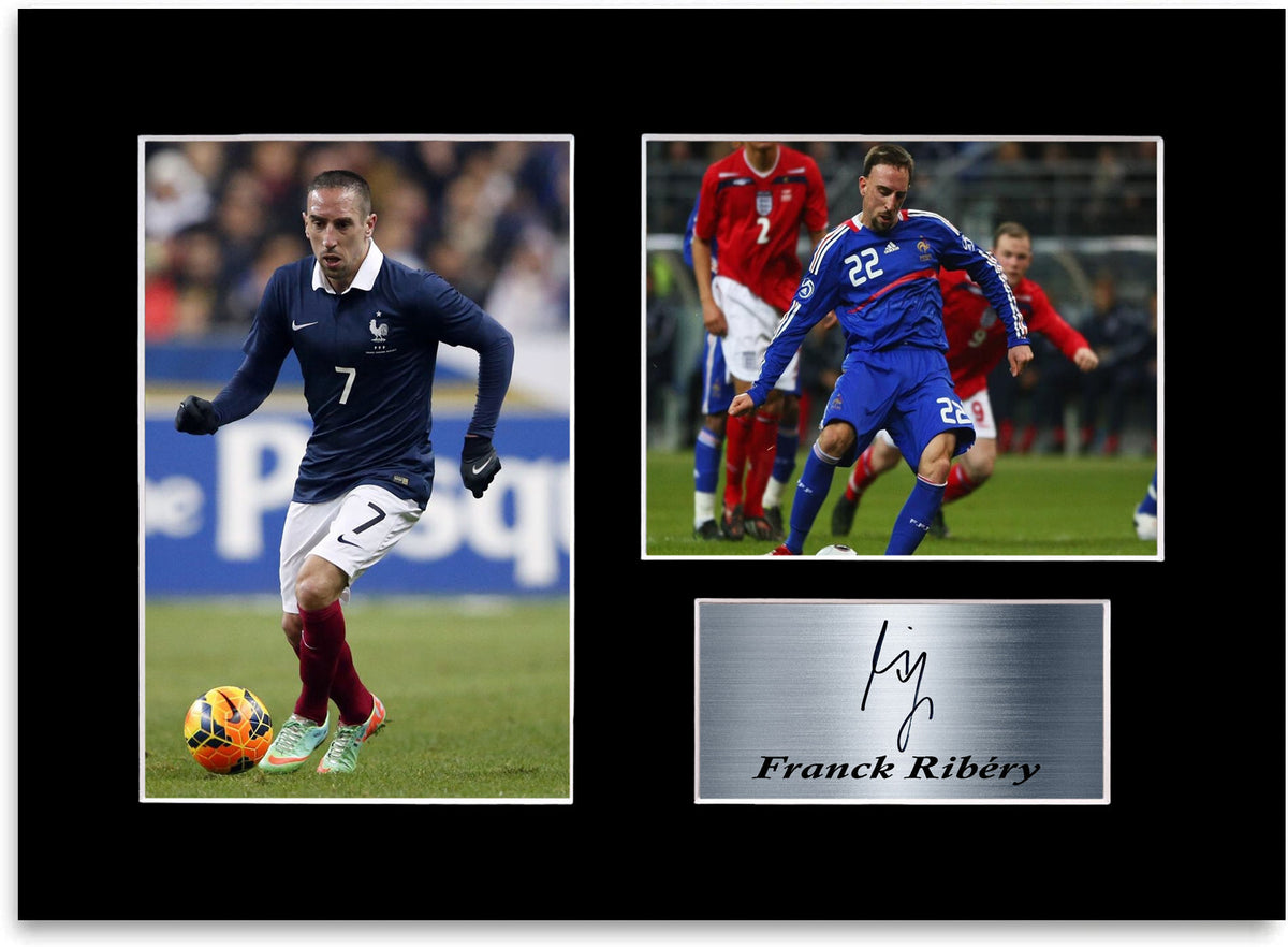 Franck Ribery France 1998 Football A4 Signed Photo Display Poster Mount Gift