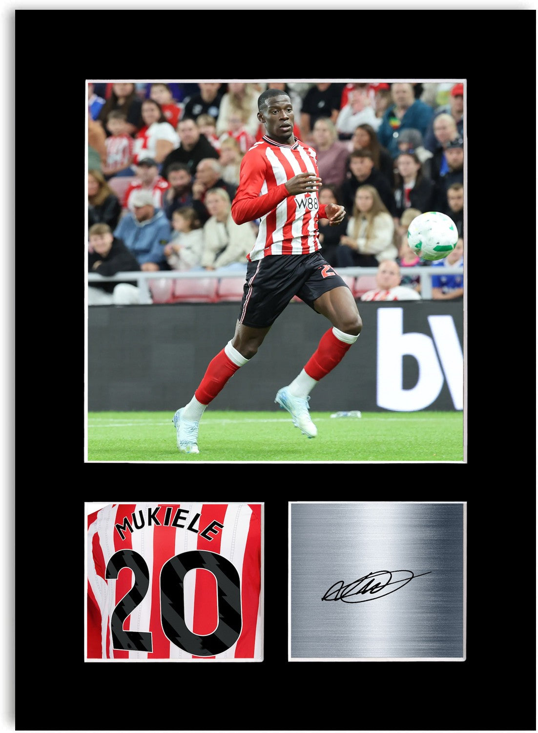 Nordi Mukiele Sunderland Player Poster Signed Photo Display Mount Print A4 Gift