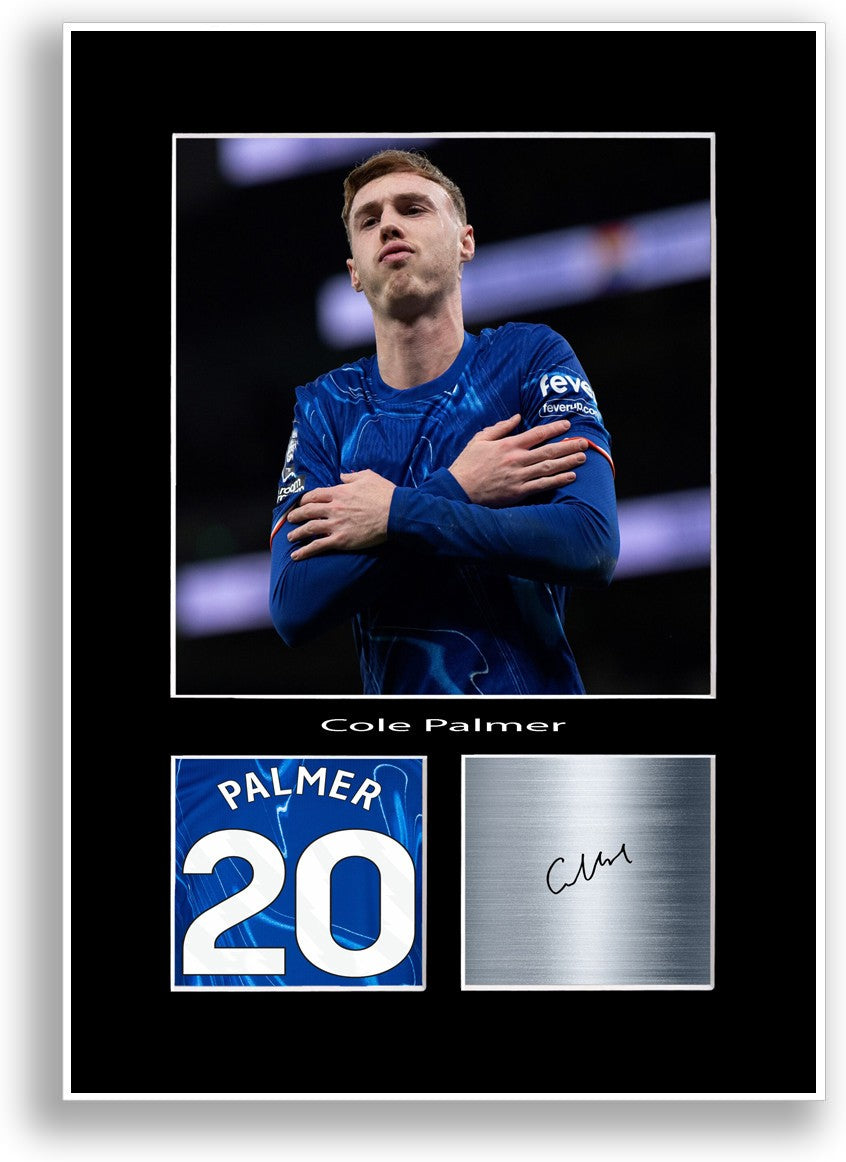 Cole Palmer Football Player Poster Signed Print Photo A4 Wall Art Gift Idea