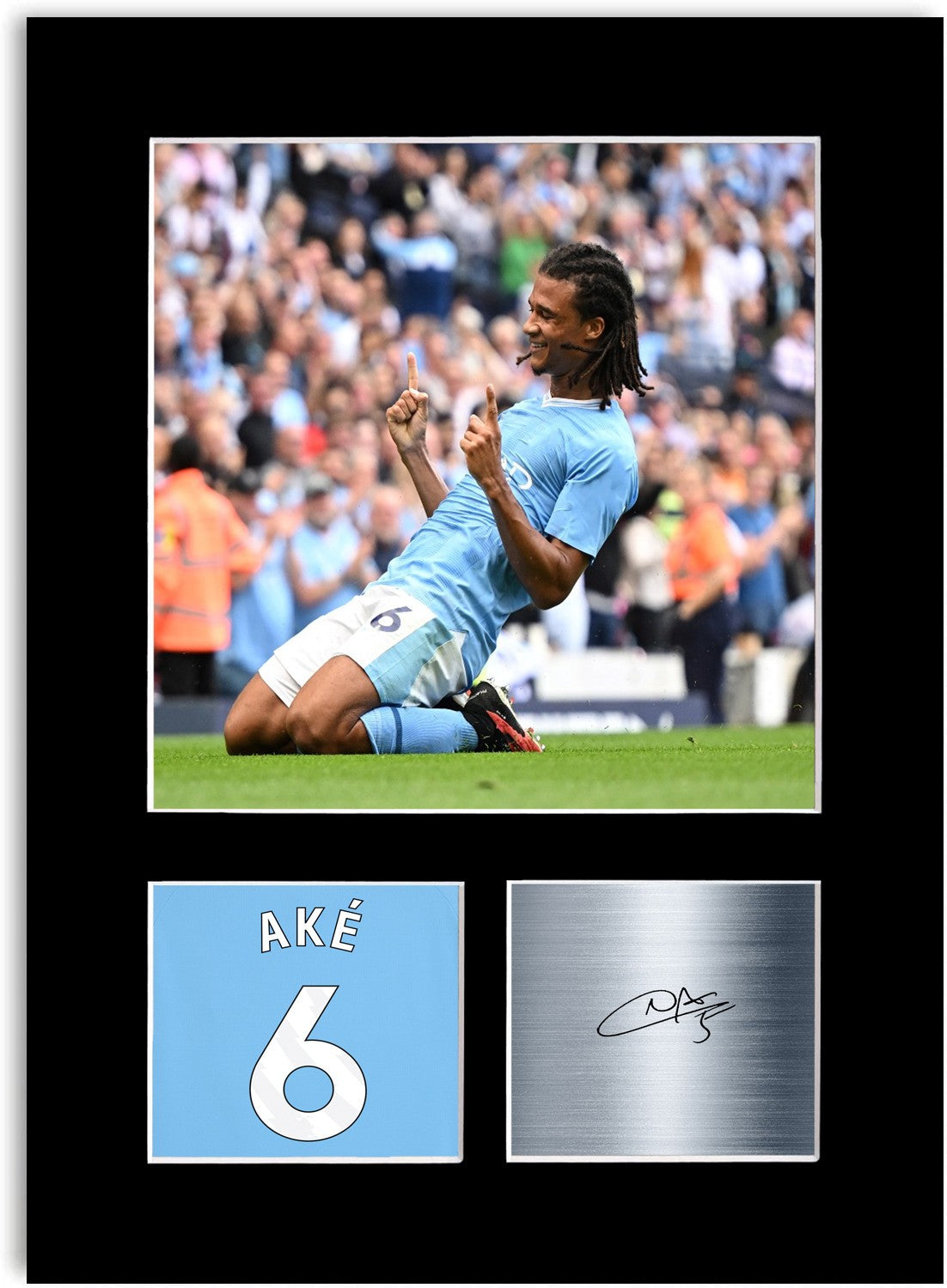Nathan Ake Football Player Poster Signed Photo Display Mount Print A4