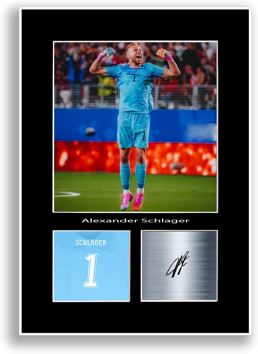 Alexander Schlager Austria Football 2026 Poster Signed Print Wall Art