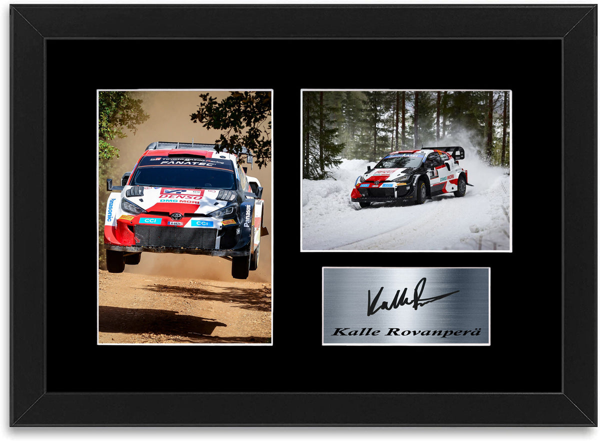 Kalle Rovanpera World Rally Champion 2022 WRC Signed Photo Display Mount Framed