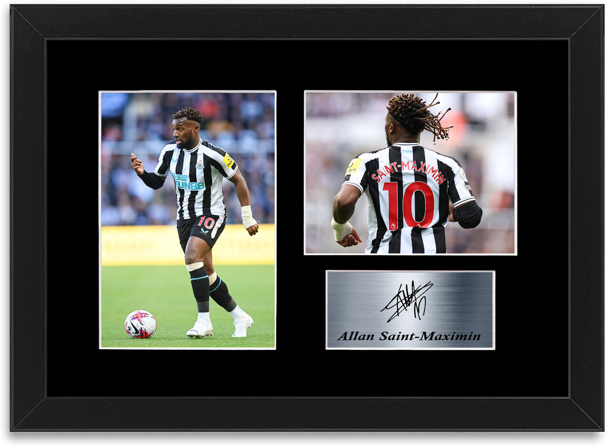 Allan Saint-Maximin Poster Printed Signed Autograph Photo Display Mount A4
