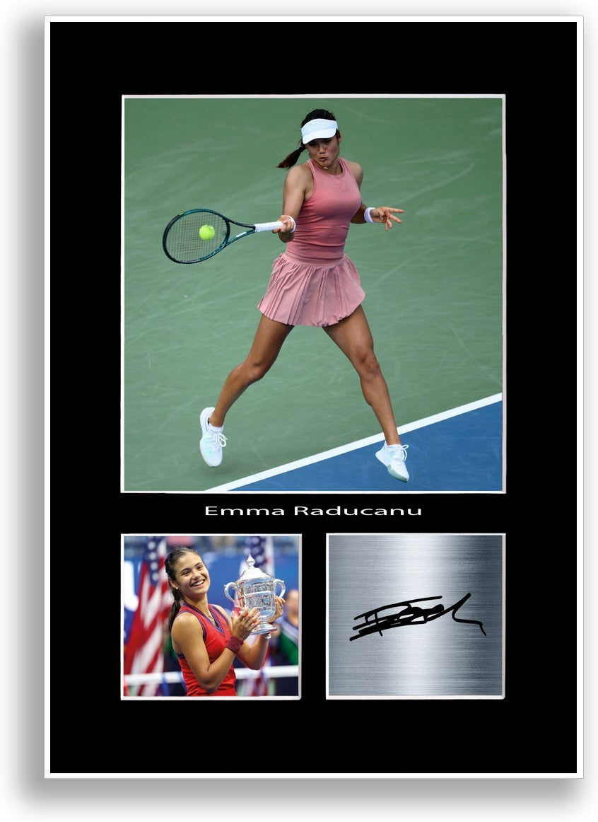 Emma Raducanu Tennis Player Print Signed Photo Poster Print Wall Art Gift Idea