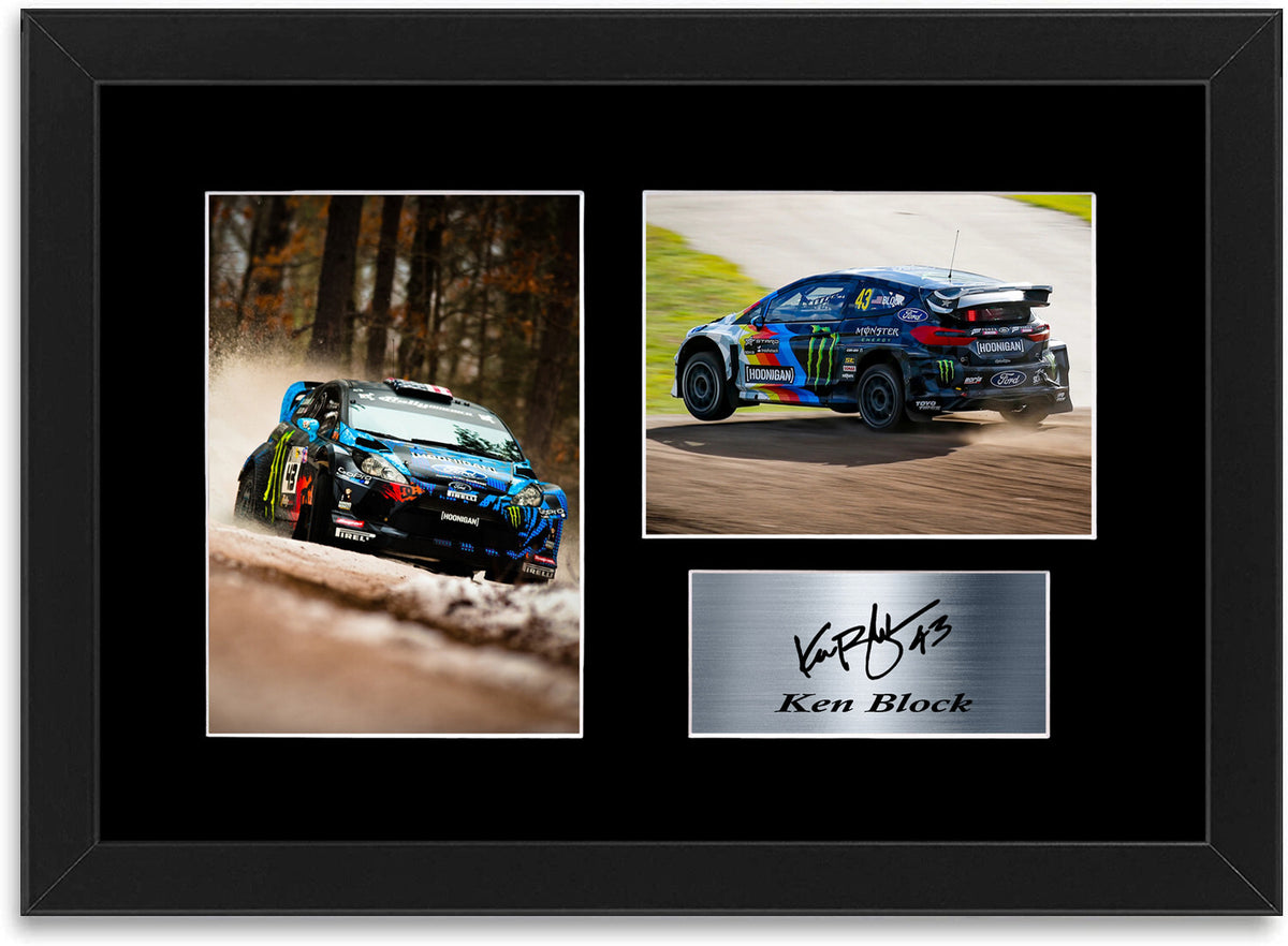 Ken Block World Rally WRC Driver framed print by LJW Prints