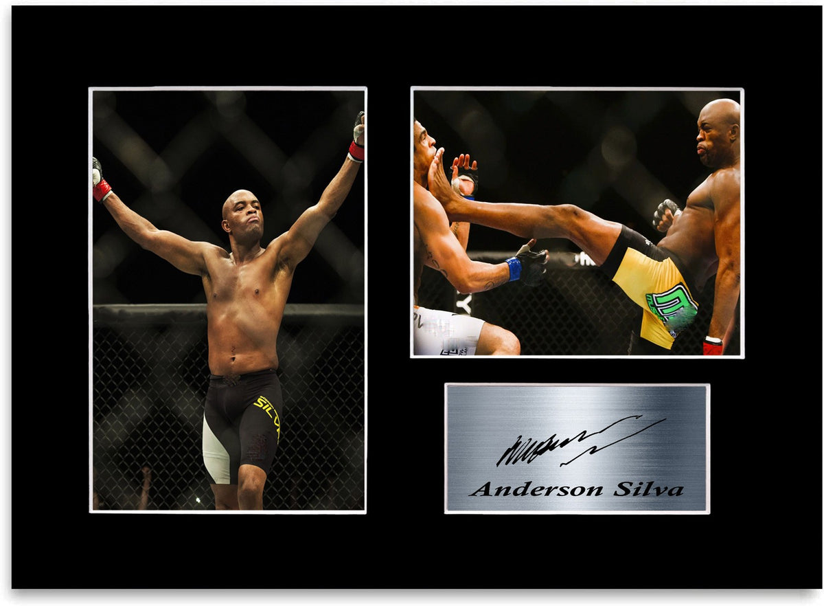 Anderson Silva ufc champion Printed Signed Autograph Photo Display Poster A4