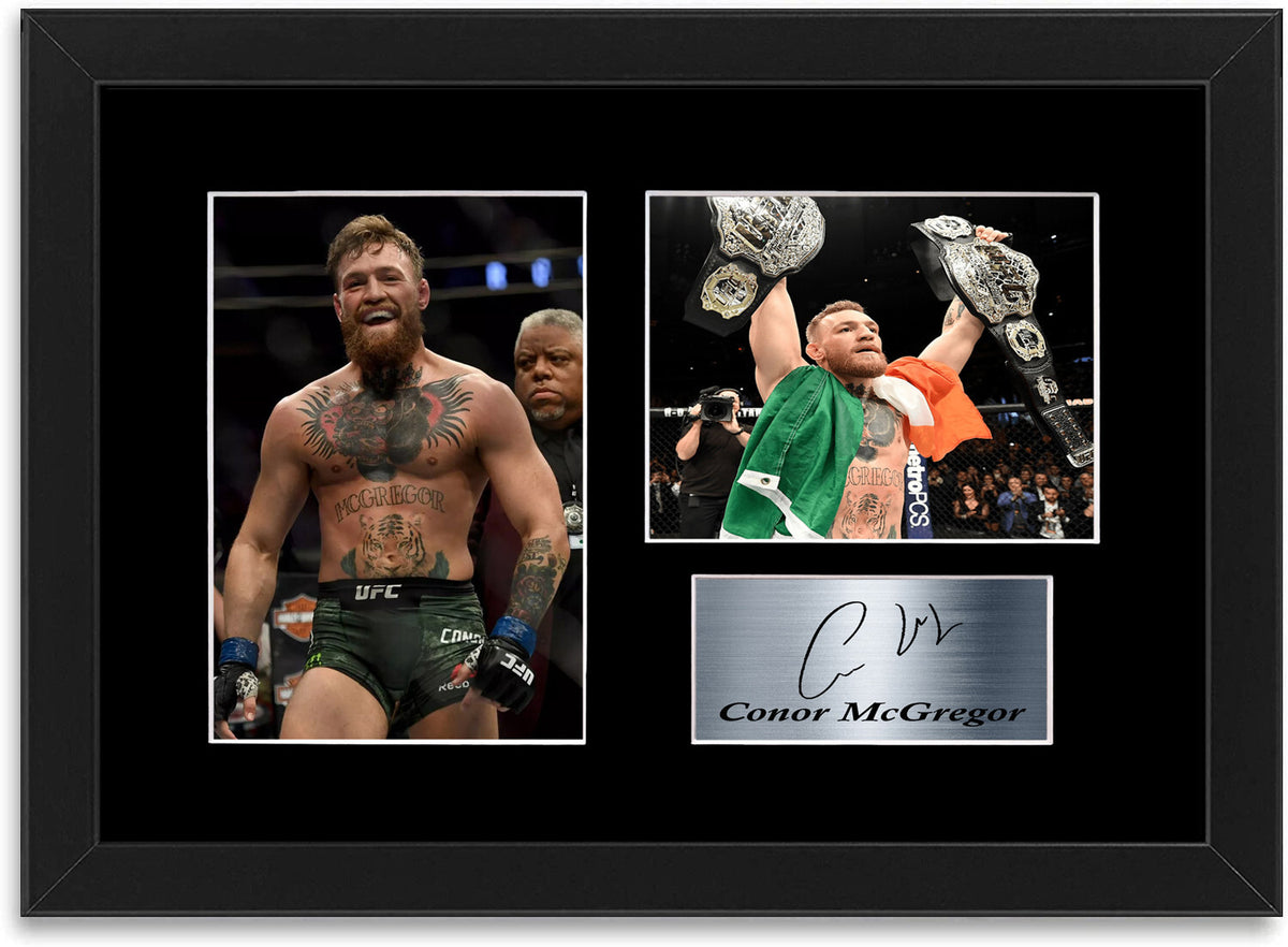 Conor McGregor MMA UFC Champion Printed framed print by LJW Prints
