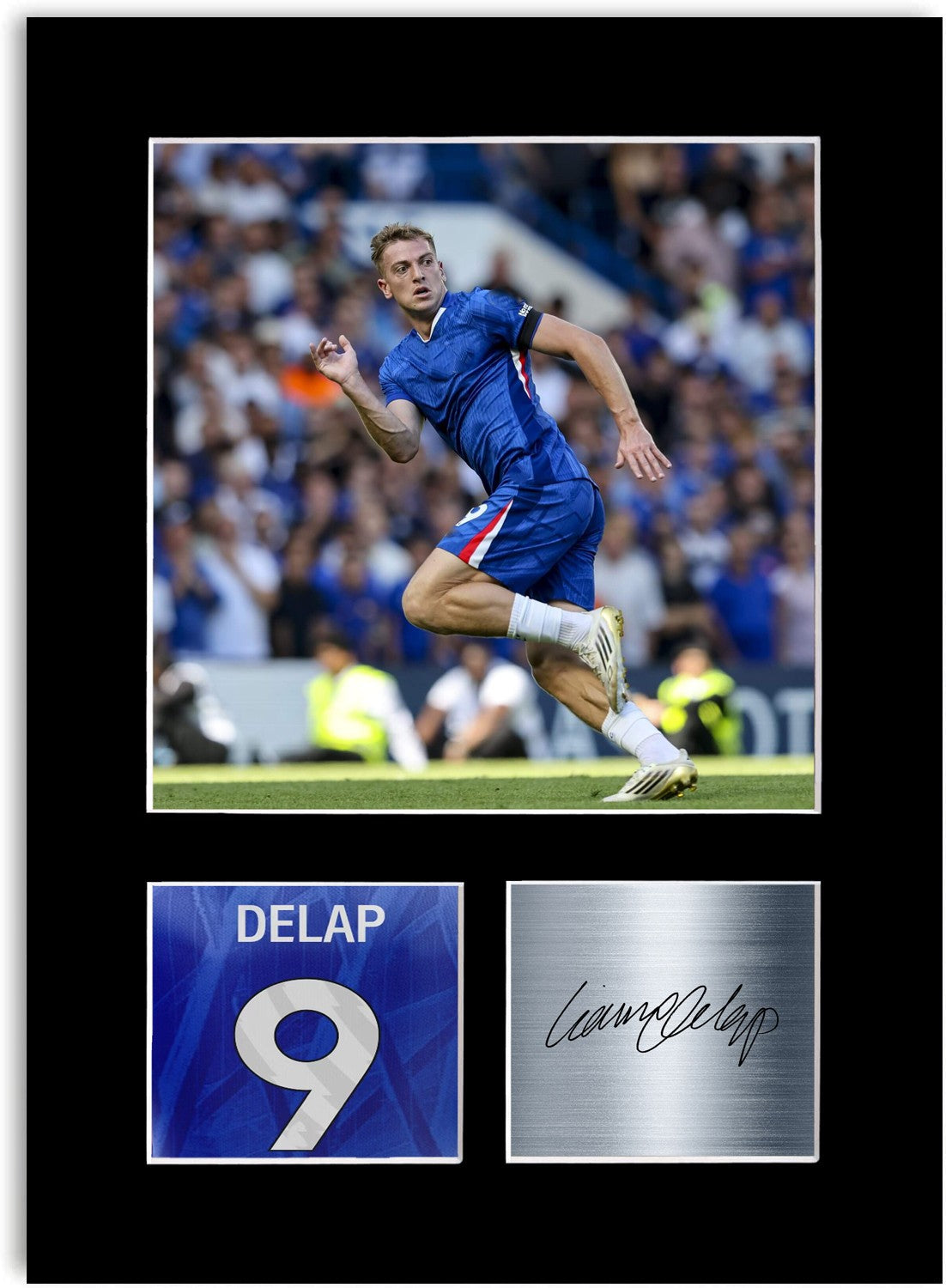 Liam Delap Football Player Poster Signed Photo Display Mount Print A4