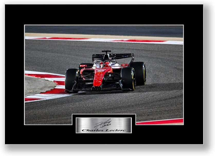 Charles Leclerc 2026 Car Signed Photo Display Mount Poster A4 Gift For F1 Fans