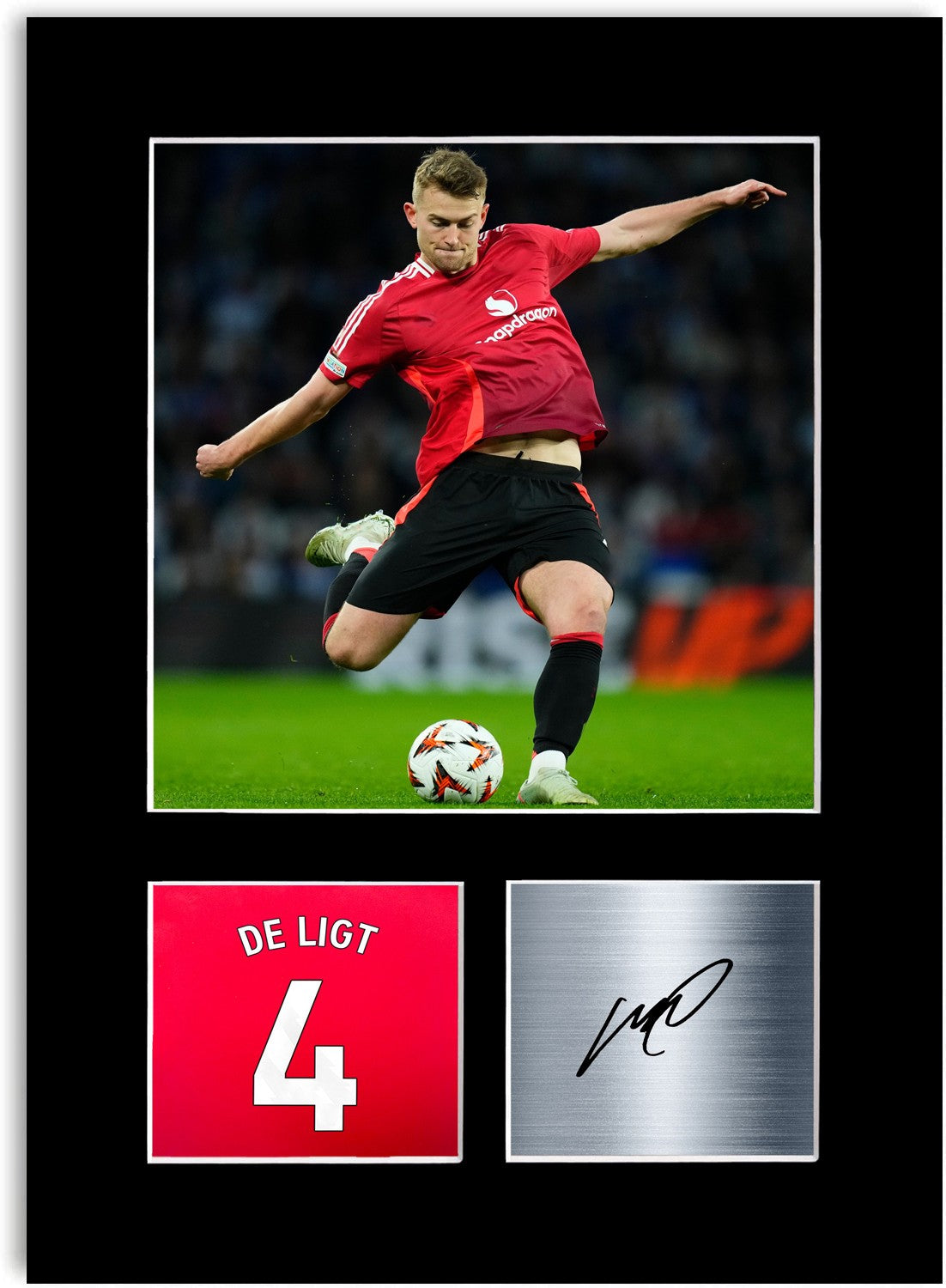 Matthijs de Ligt Football Player Poster Signed Photo Display Mount Print A4 Gift