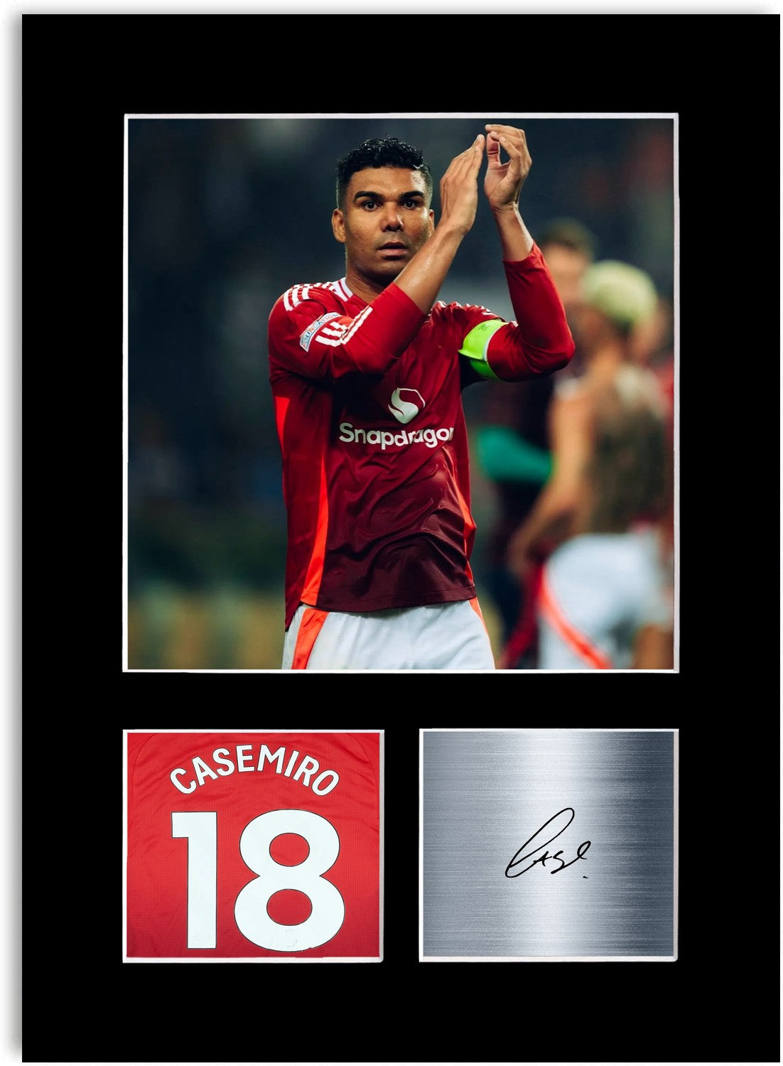 Casemiro Football Player Poster Signed Photo Display Mount Print A4 Gift