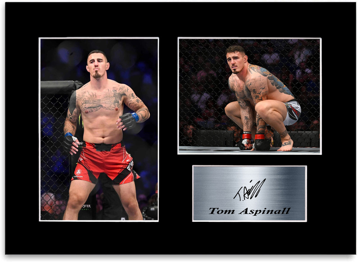 Tom Aspinall MMA UFC Champion Printed mounted display by LJW Prints
