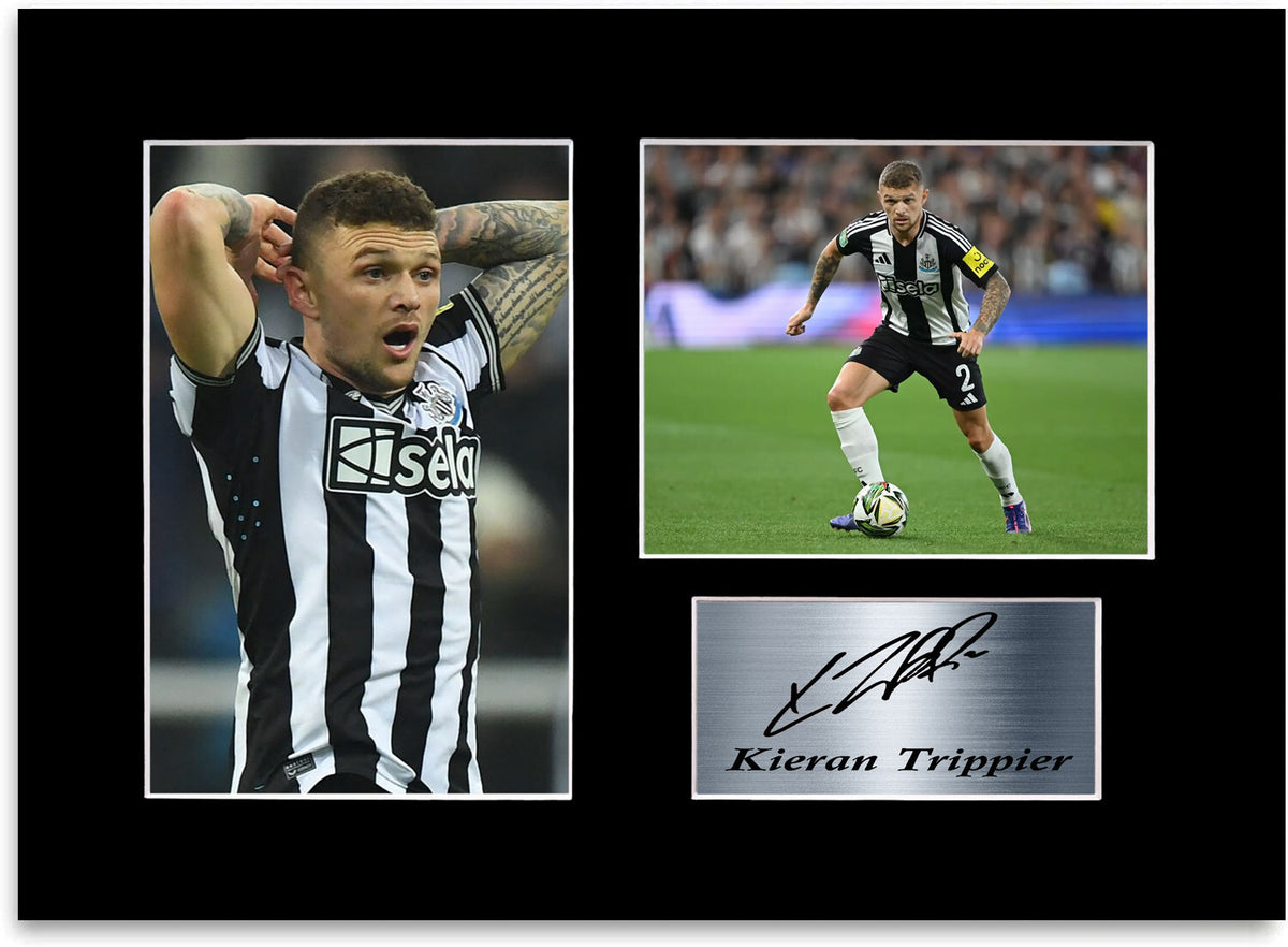 Kieran Trippoer Newcastle Player mounted display by LJW Prints