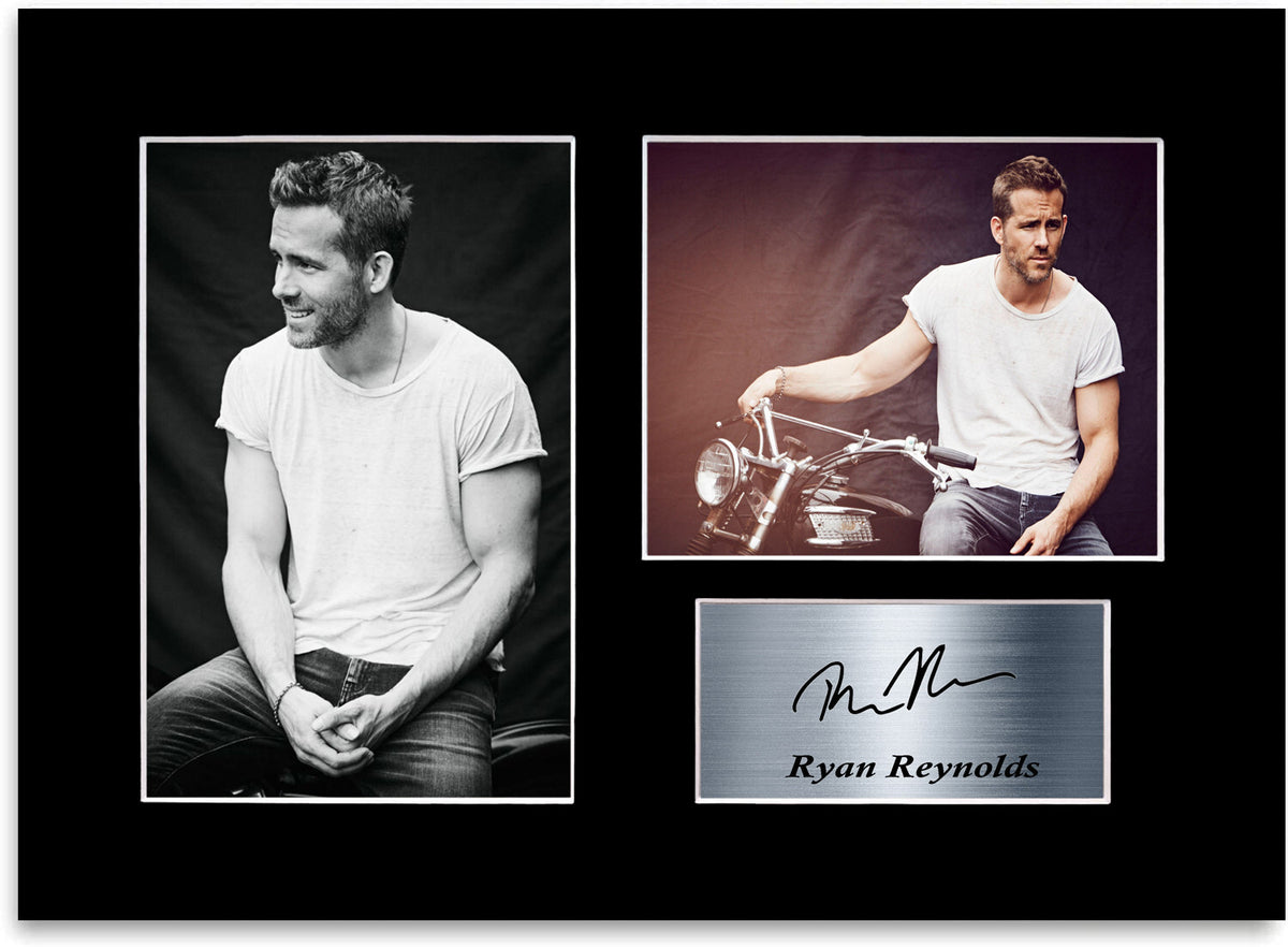 Ryan Reynolds Printed Signed Autograph Photo Display Mount Gift Poster A4