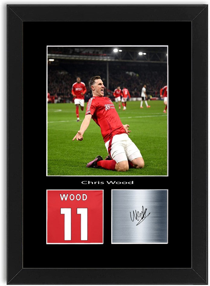 Chris Wood Football Player Poster Signed Print Photo A4 Wall Art Framed