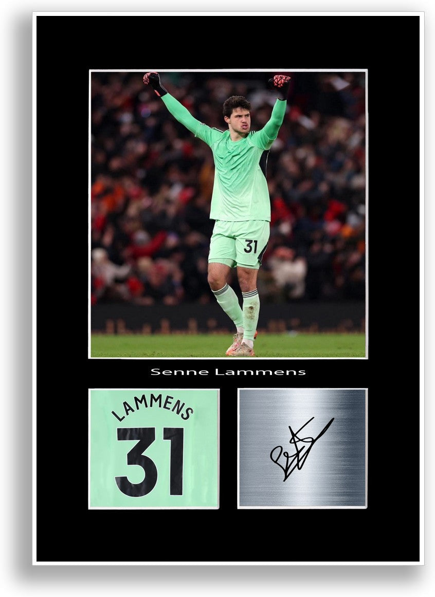 Senne Lammens Football Player Poster Signed Print A4 Photo Wall Art Gift Idea