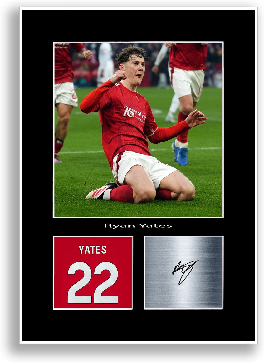 Ryan Yates Football Player Poster Signed Print Photo A4 Wall Art Gift Idea