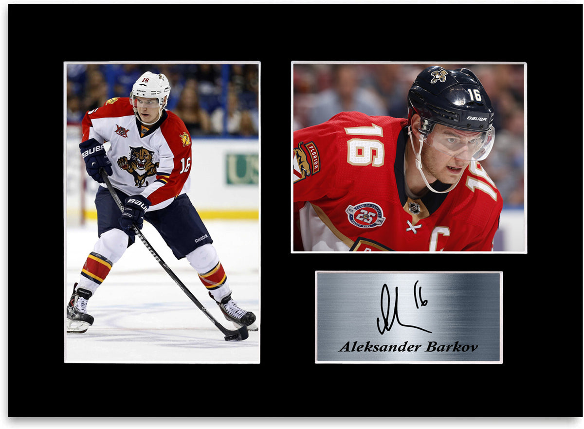Aleksander Barkov Ice Hockey Player A4 Signed Photo Display Mount Gift Poster