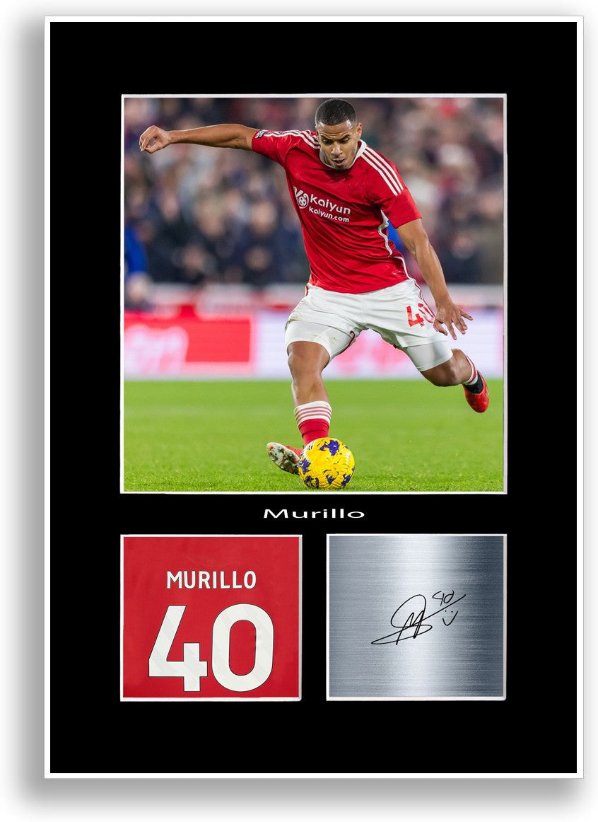 Murillo Football Player Poster Signed Print Photo A4 Wall Art Gift Idea