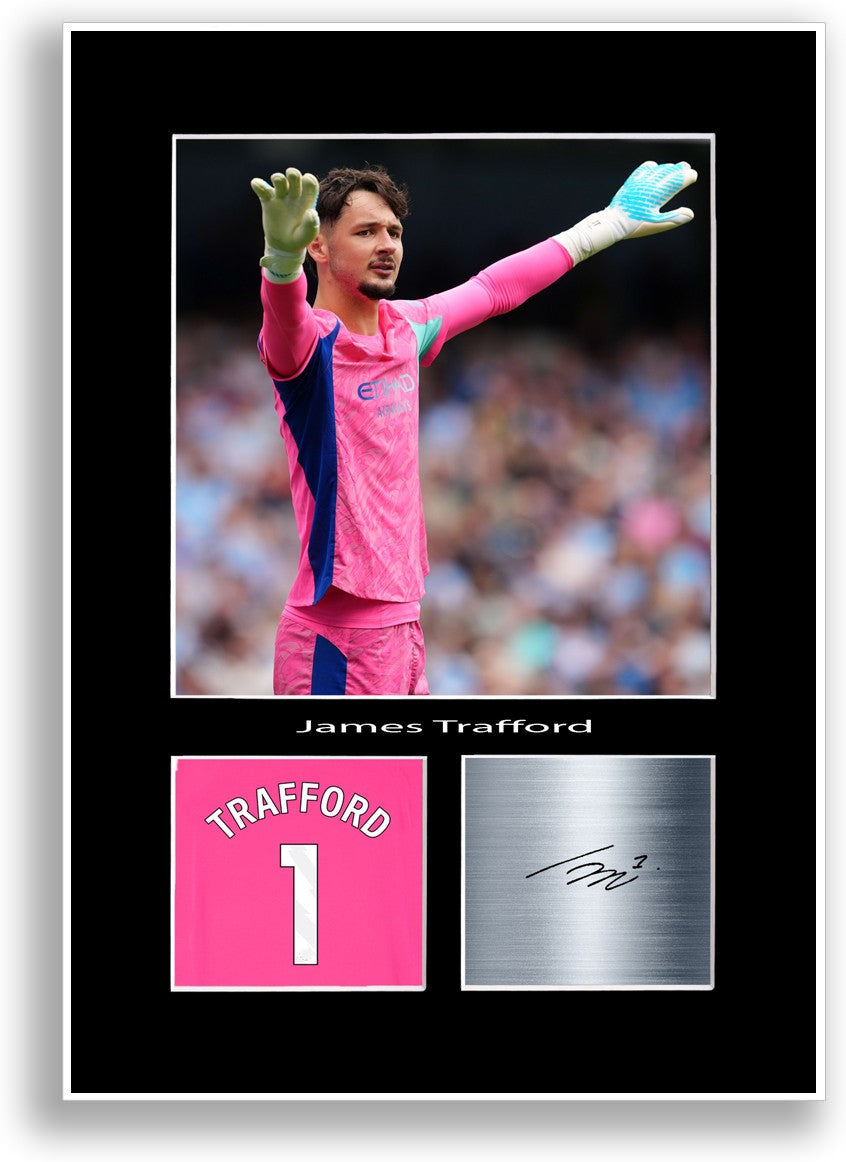 James Trafford Football Player Poster Signed Print Photo A4 Wall Art Gift Idea