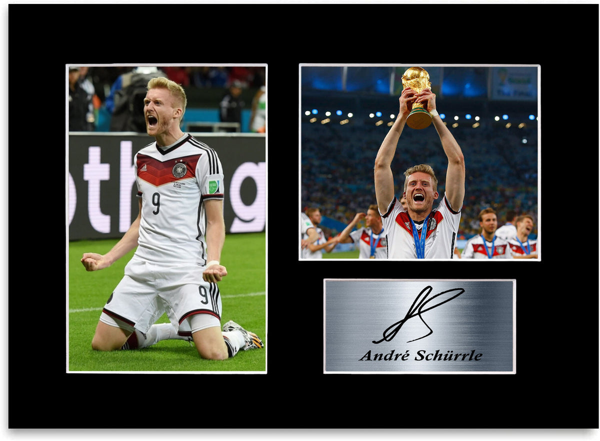 Andre Schürrle Germany Football Player A4 Signed Photo Display Mount Gift Poster