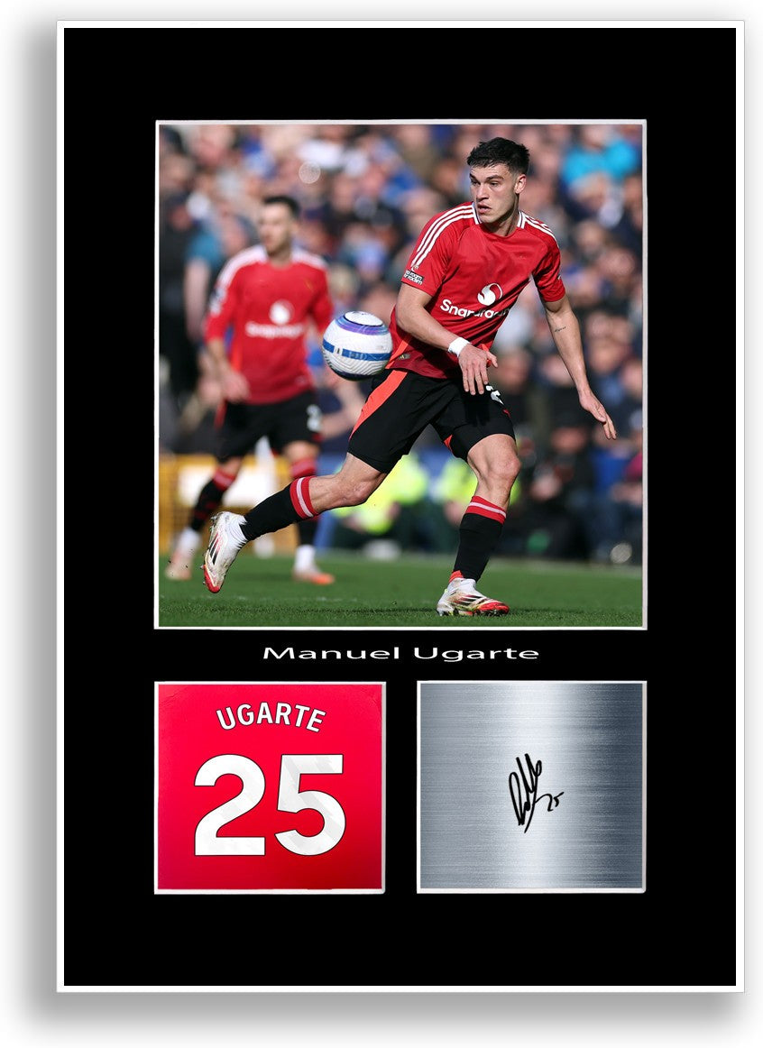 Manuel Ugarte Football Player Poster Signed Print Photo A4 Wall Art Gift Idea
