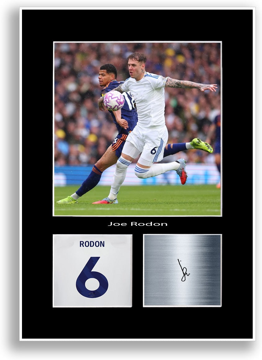 Joe Rodon Football Player Leeds Poster Signed Print Photo Wall Art A4 2026
