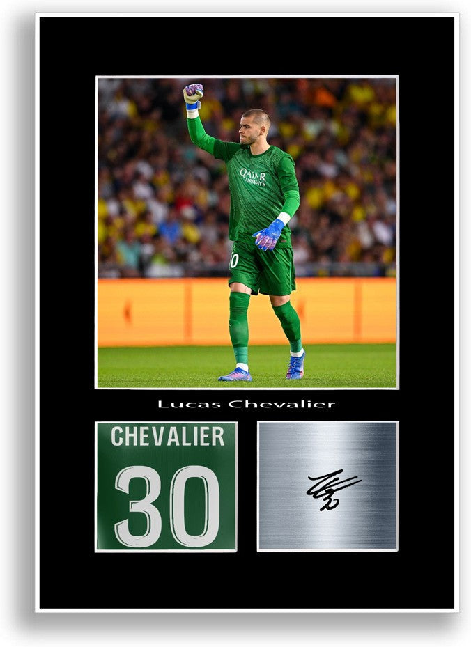 Lucas Chevalier Football Player Poster Signed Print Photo A4 Wall Art Gift Idea