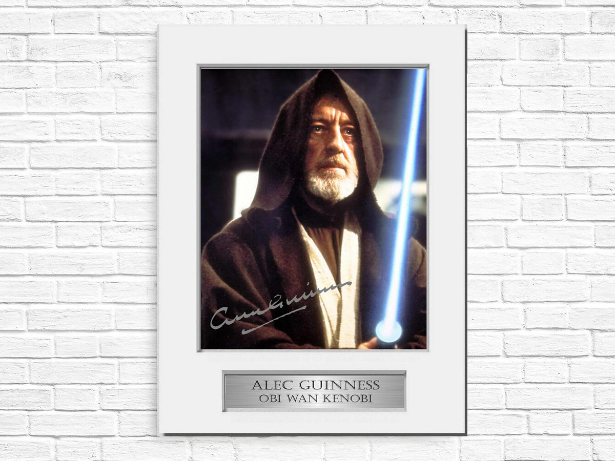Alec Guinness Signed Photo Display Mount A4 