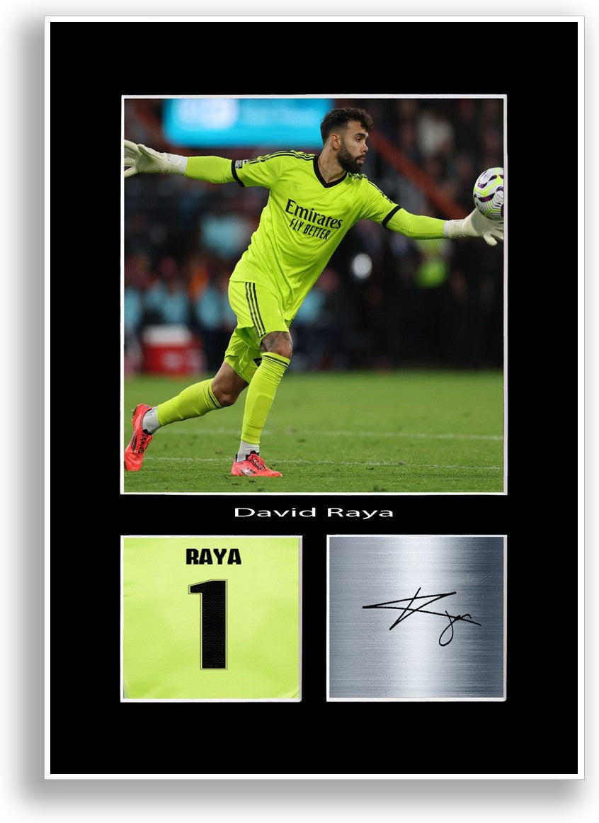 David Raya Football Player Poster Signed Print Photo A4 Wall Art Gift Idea