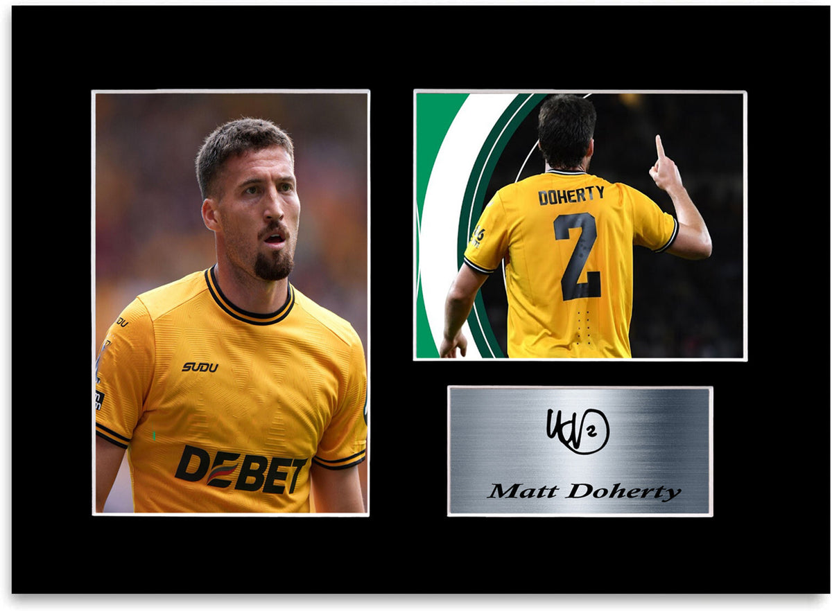 Matt Doherty Wolverhampton Player framed print by LJW Prints