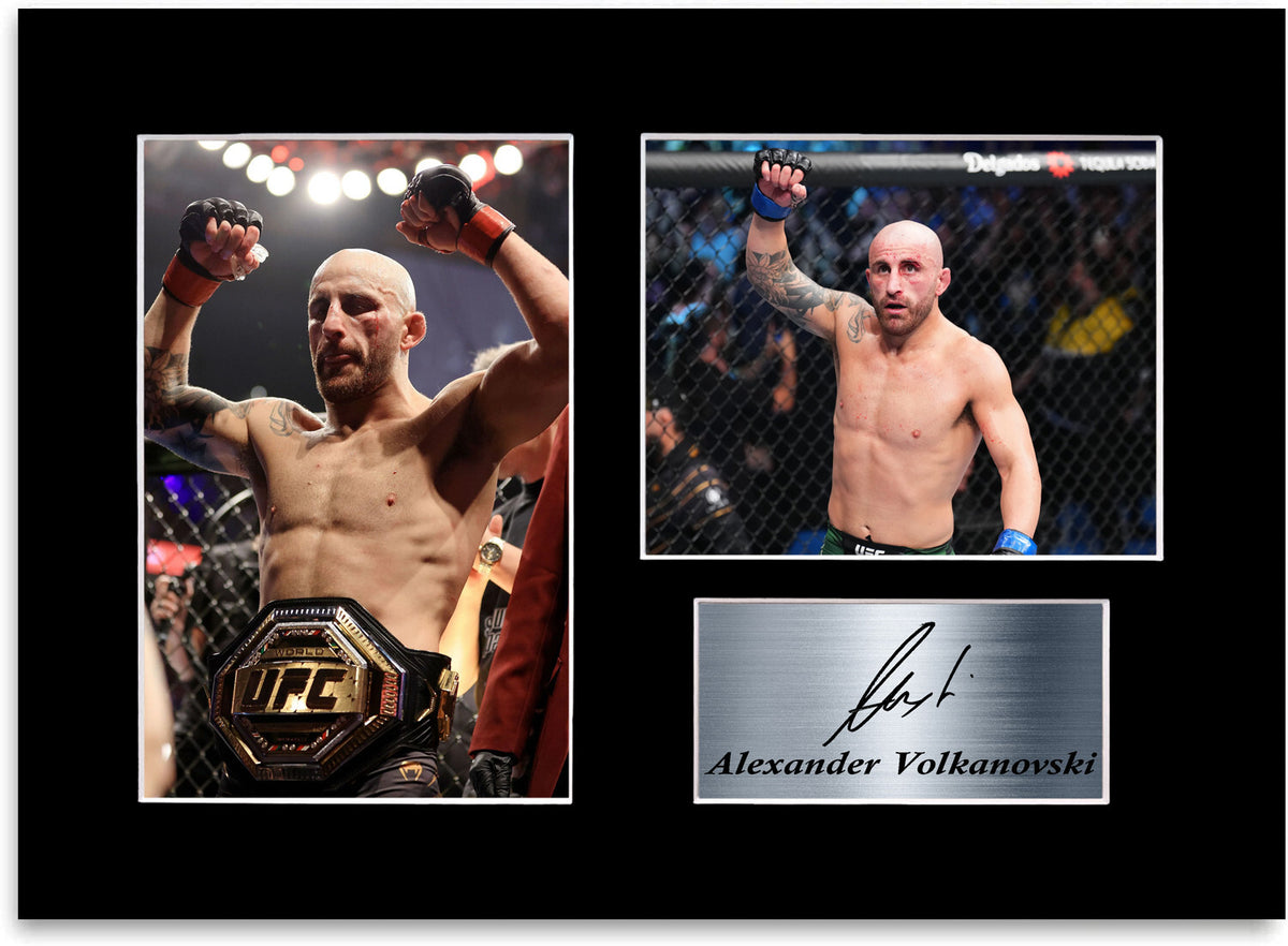 Alexander Volkanovski MMA UFC Champion Printed mounted display by LJW Prints