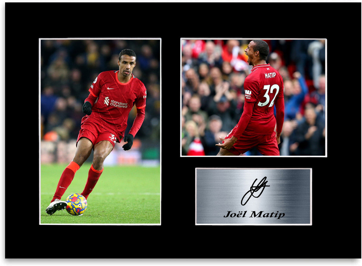 Joel Matip Liverpool Player Poster Signed Autograph Photo Display Mount A4