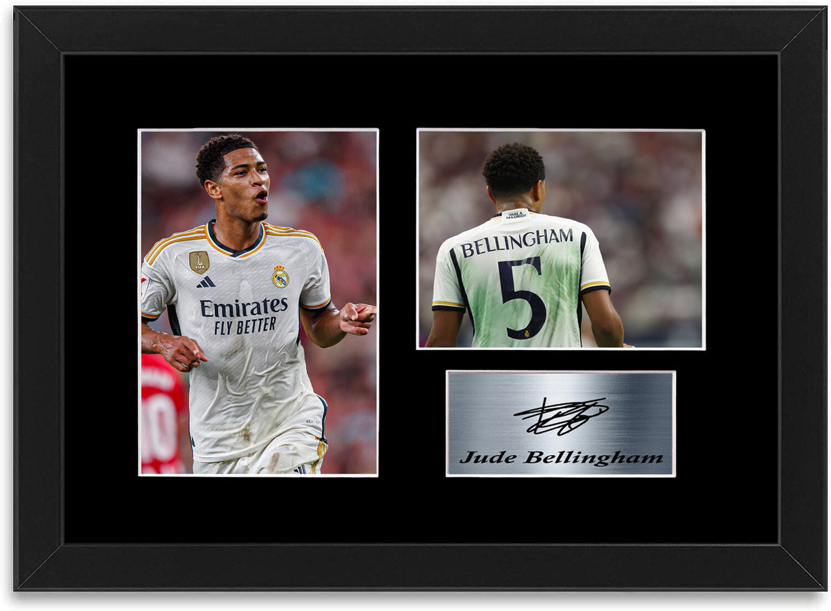 Jude Bellingham Real Madrid Player framed print by LJW Prints