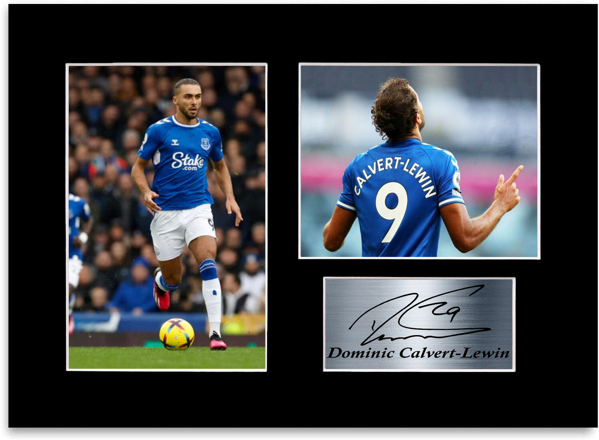 Dominic Calvert Lewin Everton Player framed print by LJW Prints