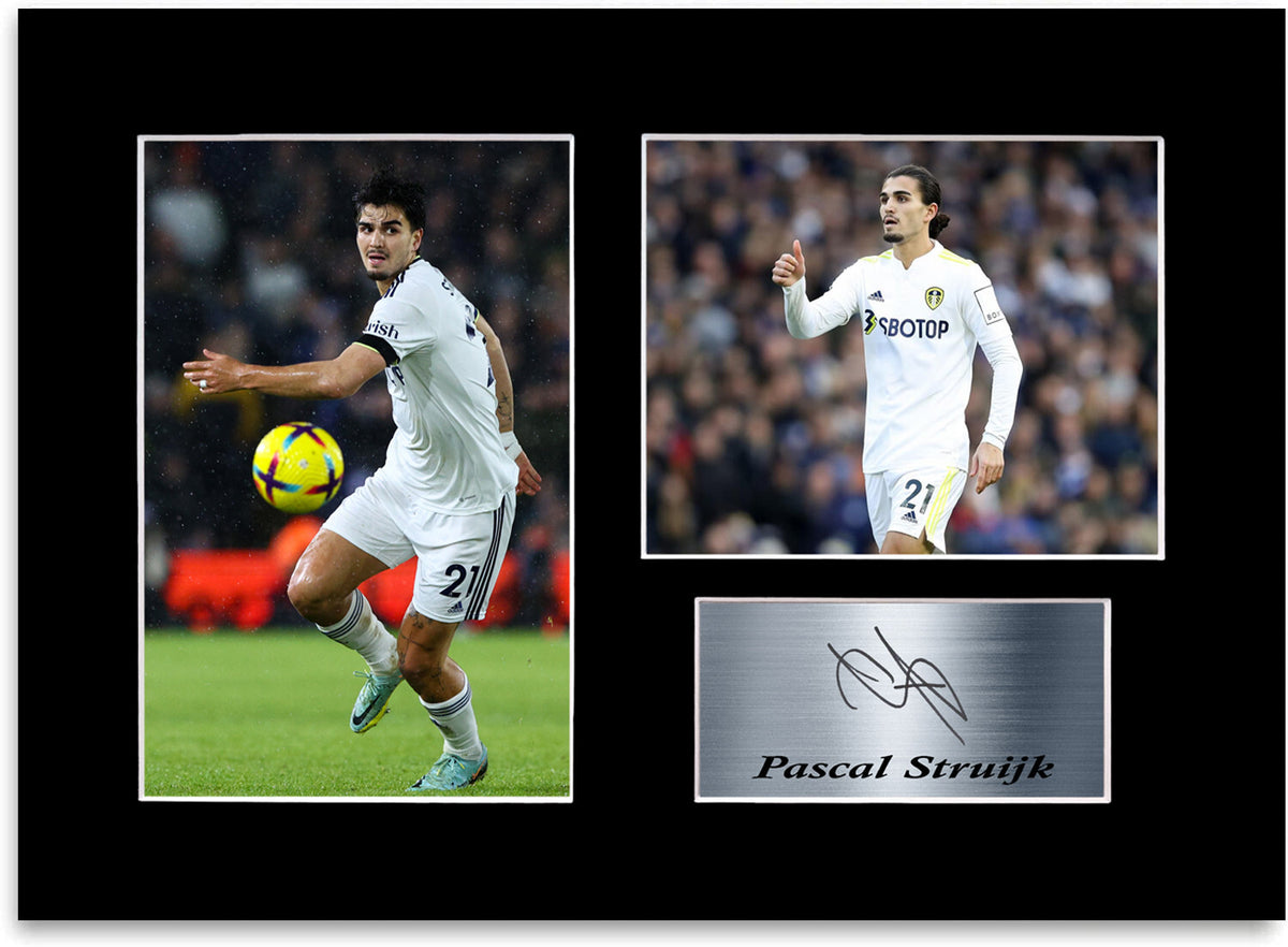 Pascal Struijk Leeds United Player mounted display by LJW Prints