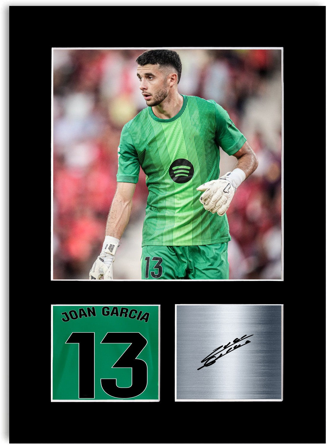Joan Garcia Football Player Poster Signed Photo Display Mount Print A4 Gift