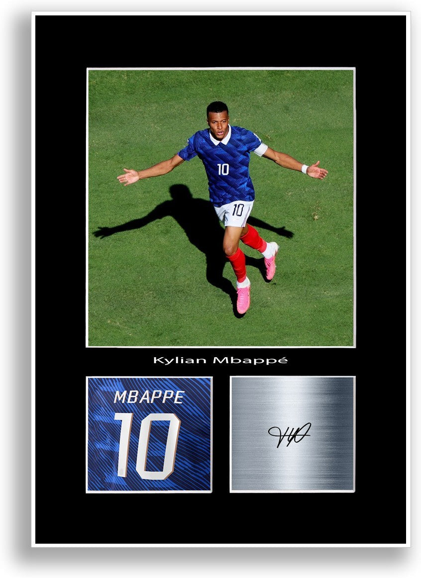 Kylian Mbappe France 2026 Football Poster Print Photo Wall Art