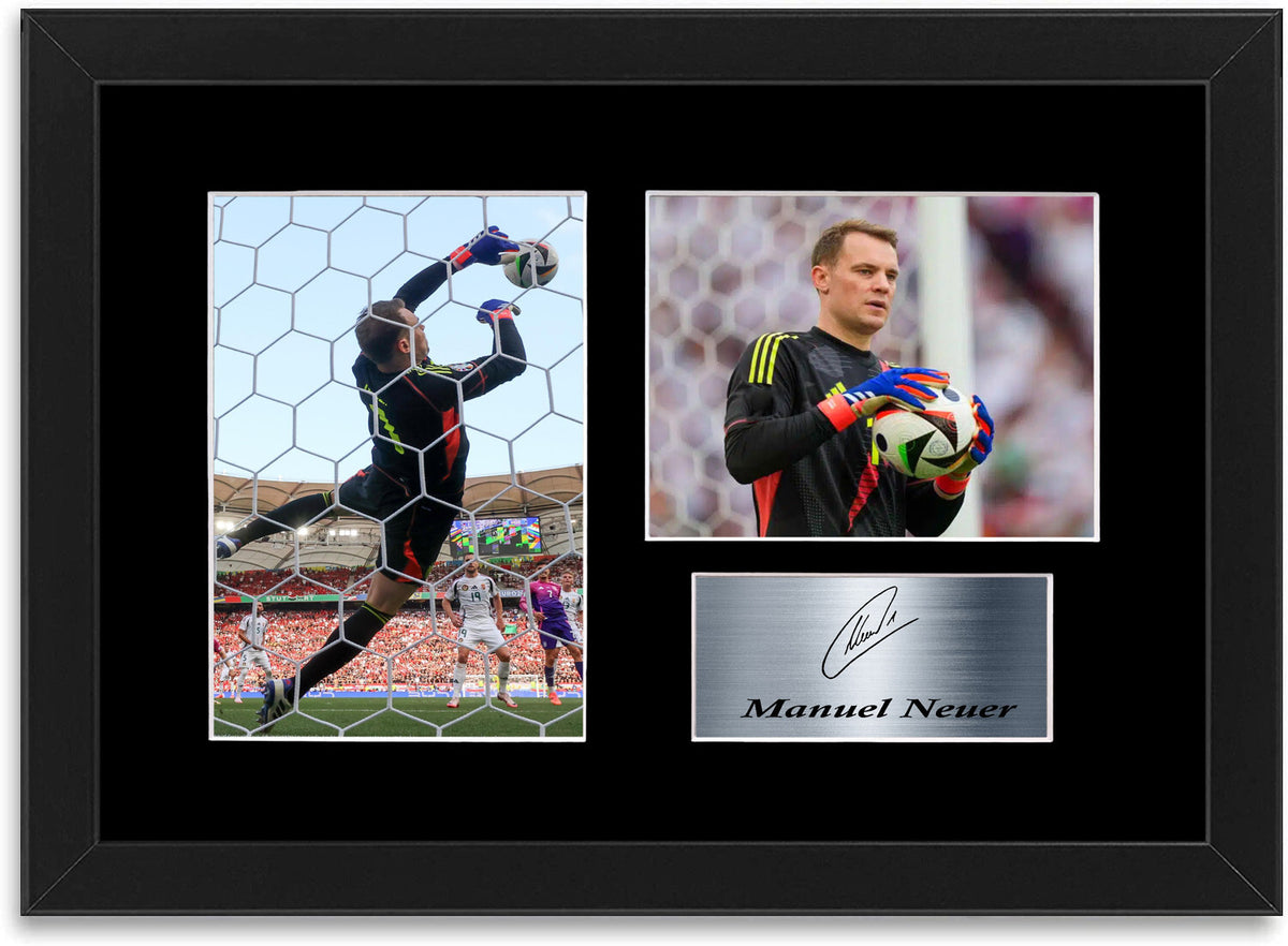 Manuel Neuer Germany Euro 2024 Football Player framed print by LJW Prints