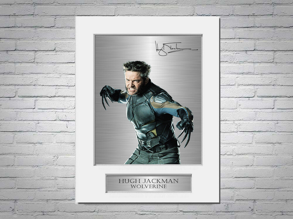 Hugh Jackman Signed Photo Display Mount A4 Wolverine Gift