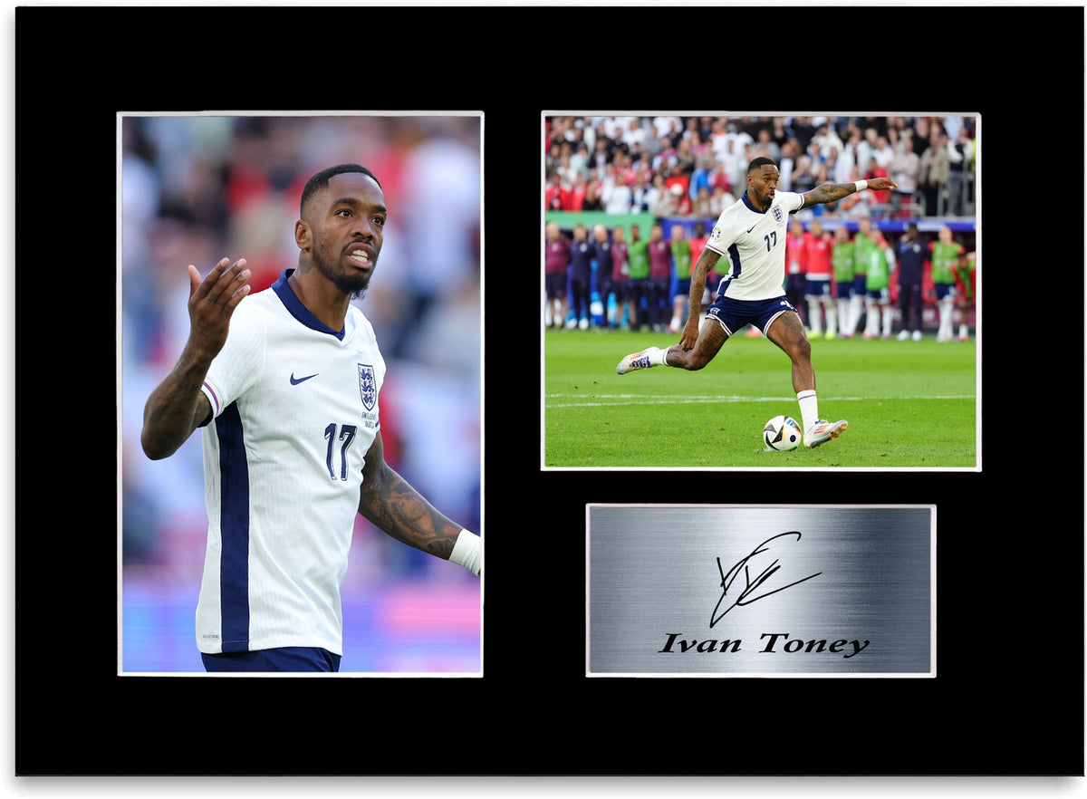 Ivan Toney England Euro 2024 Football Player mounted display by LJW Prints