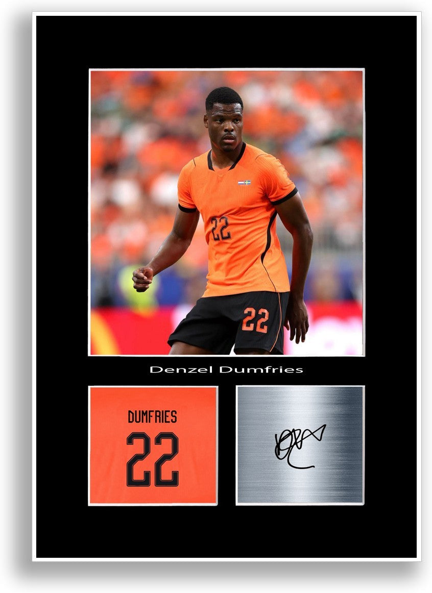 Denzel Dumfries Netherlands 2026 Poster Signed Print Photo Wall Art