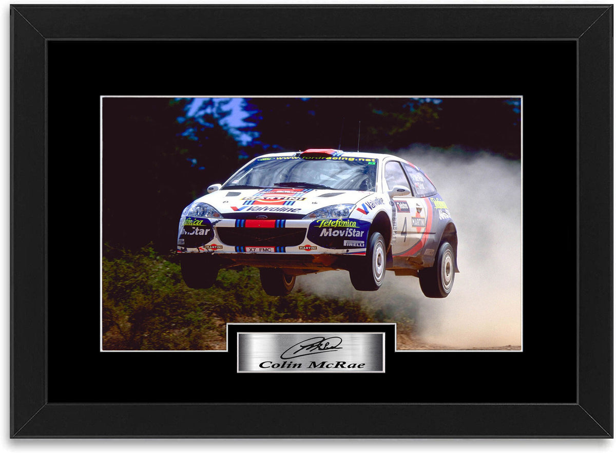 Colin McRae World Rally Champion framed print by LJW Prints