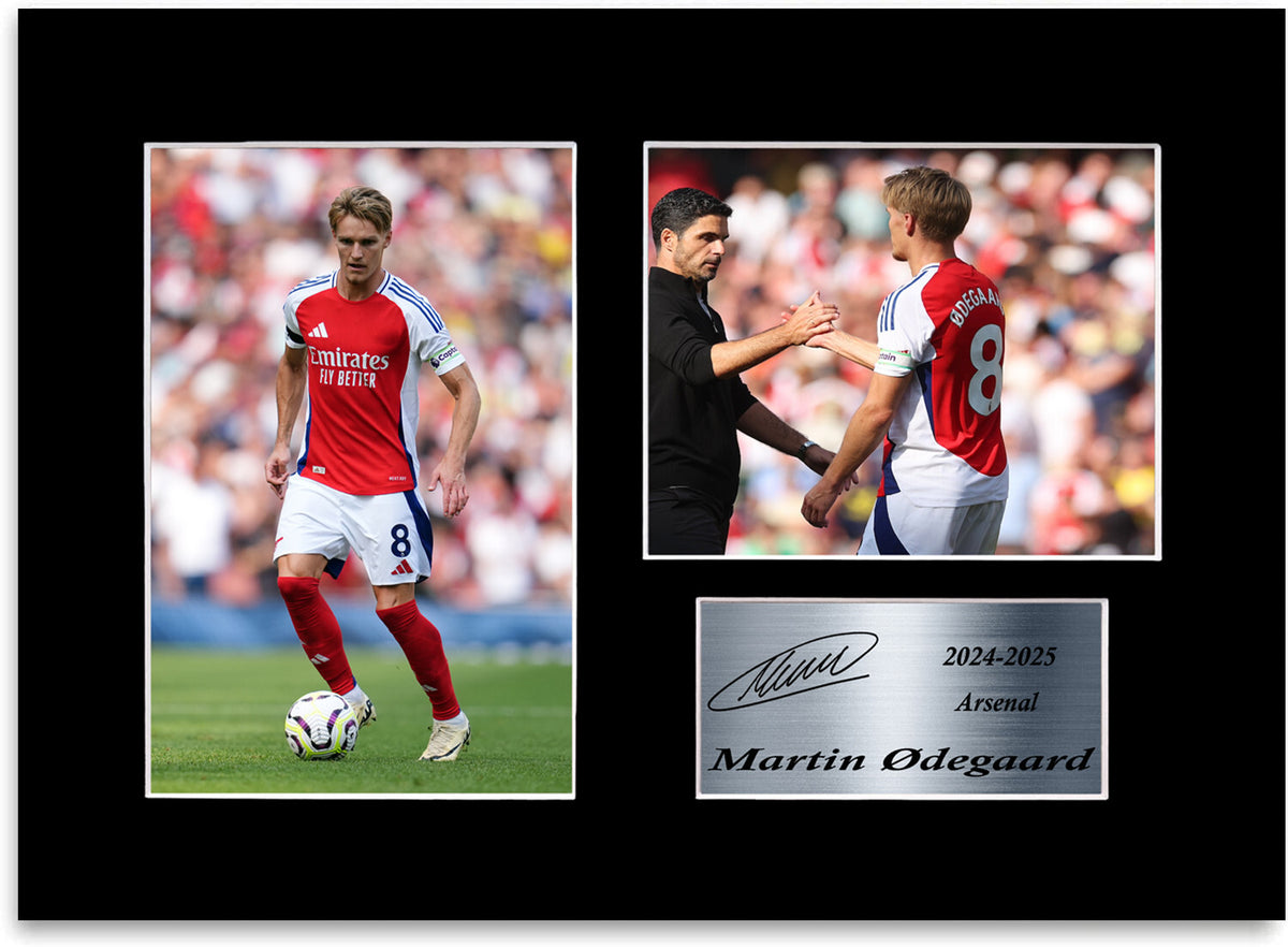 Martin Odegaard Arsenal Player framed print by LJW Prints