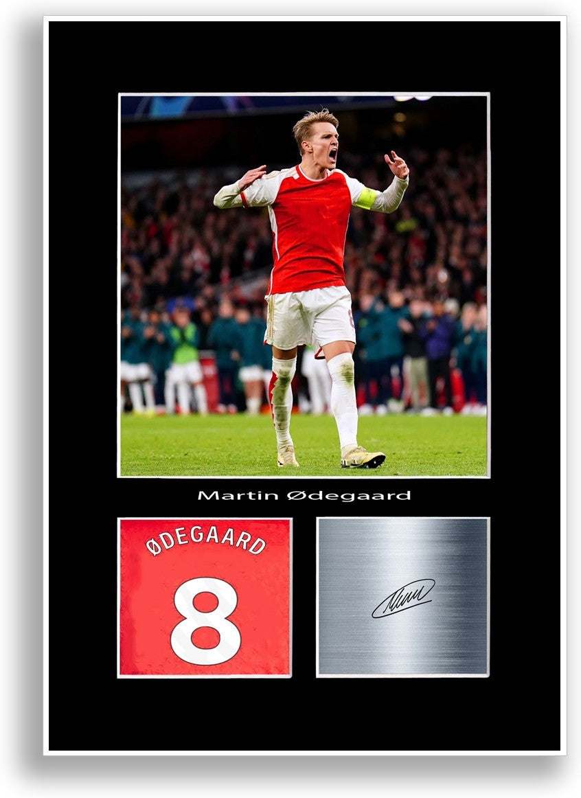 Martin Odegaard Football Player Poster Signed Print Photo A4 Wall Art Gift Idea