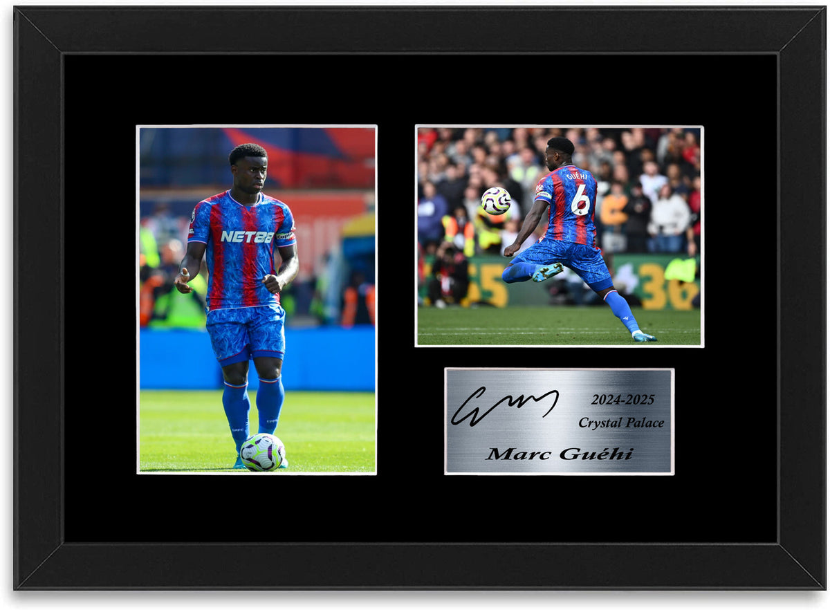 Marc Guehi Crystal Palace Player framed print by LJW Prints