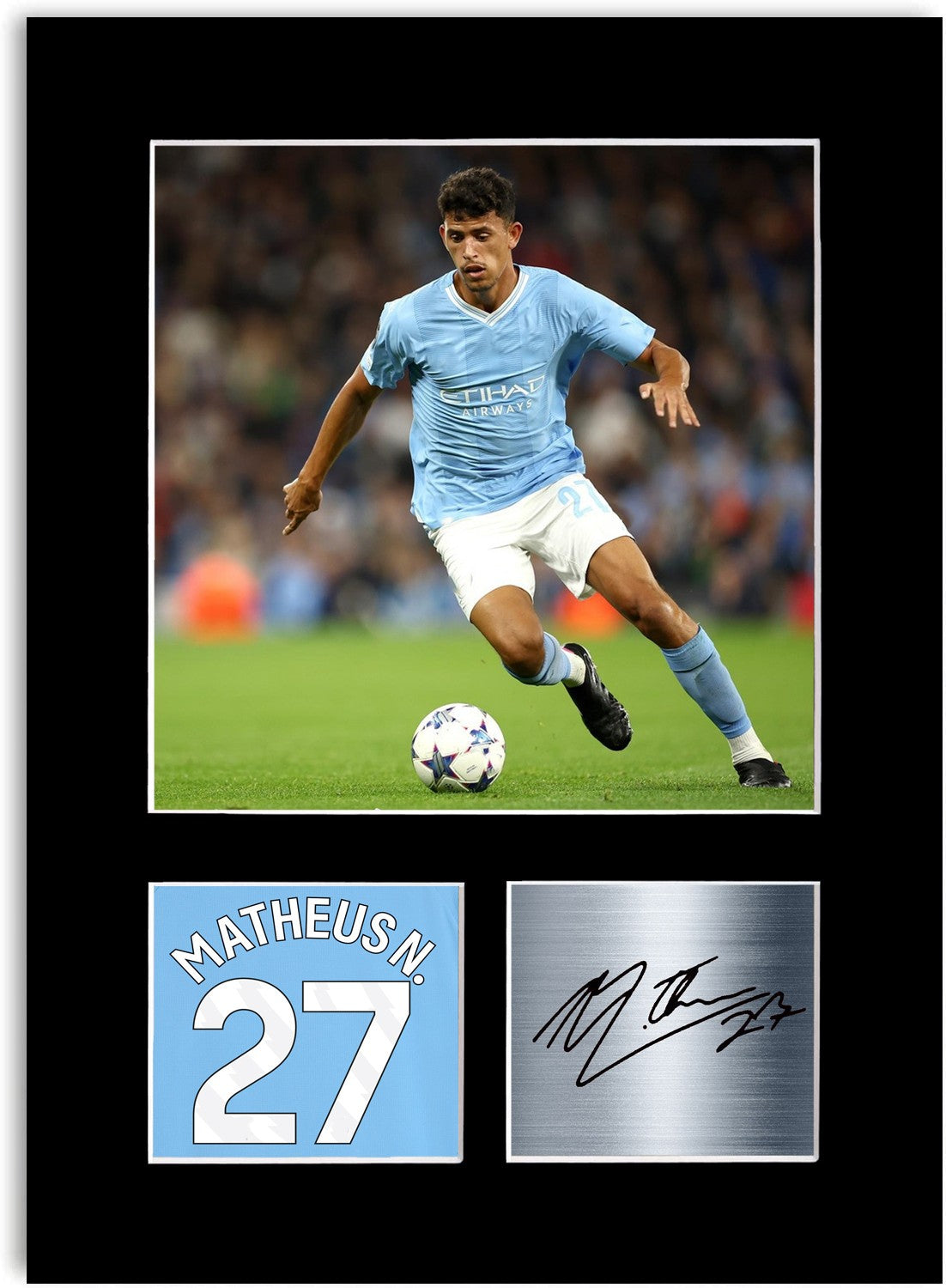 Matheus Nunes Football Player Poster Signed Photo Display Mount Print A4 Gift
