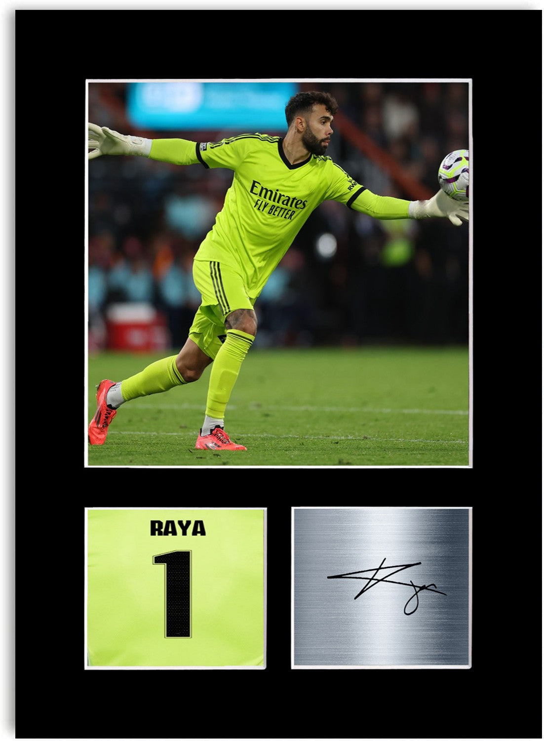 David Raya Arsenal Player A4 Printed Signed Photo Display Mount Poster Gift
