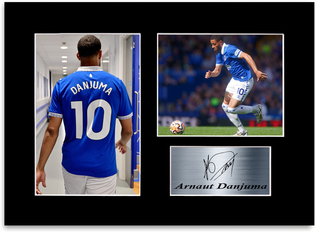 Arnaut Danjuma Everton Player framed print by LJW Prints